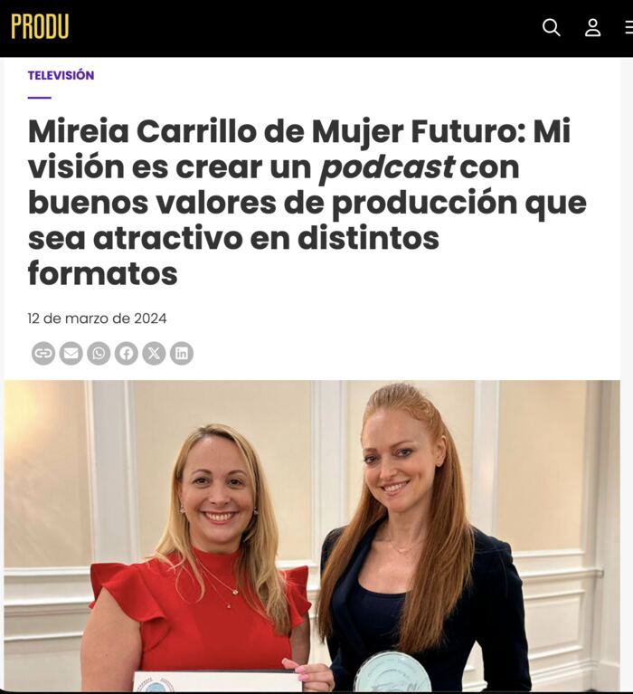 Entrevista a Mireia Carrillo sobre Mujer Futuro